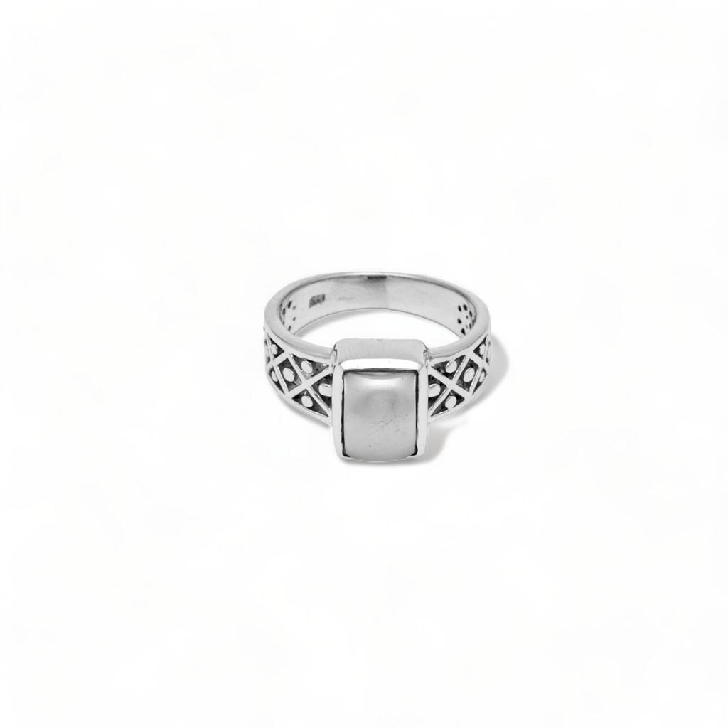 Natural Garnet Men's Ring, 925 Sterling Silver Ring, Signet Ring, January Birthstone Ring, Gift For Him
