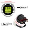 DC 12V 24V Car Voltage Gauge 52MM Hour Meter LED Digital Display 12V 24V Waterproof Voltmeter Round Voltage Meter Volt Detector