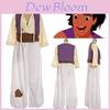 Okouzlující pánský dospělý kostým prince Aladina na cosplay s elegantním kloboukem