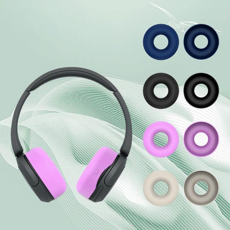 Silicone Ear Pads Caps Protective Cover for WH-CH520 Earphone Keep Headphones Safe and Secure Earpad Cushions