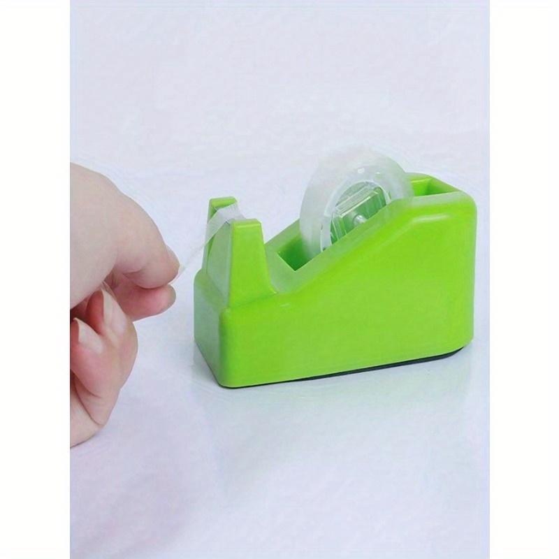 1pc Small Desk-Mounted Colorful Plastic Creative Tape Dispenser, Office Supplies Back To School
