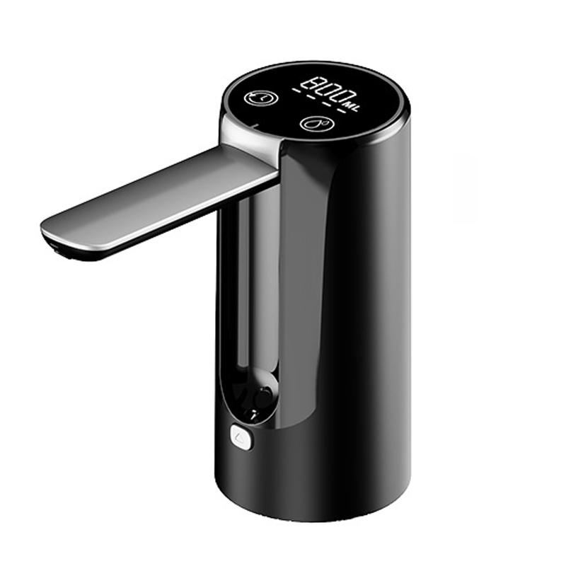 

Диспенсер для воды из 5-галлонной бутыли, Складной насос для бутыли с водой, Портативный электрический насос для питьевой воды, Низкий уровень шума, Цифровой дисплей чёрный