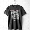 Bon Jovi Slippery When Wet Steam Pánské tričko Rocková obálka alba Koncertní merch