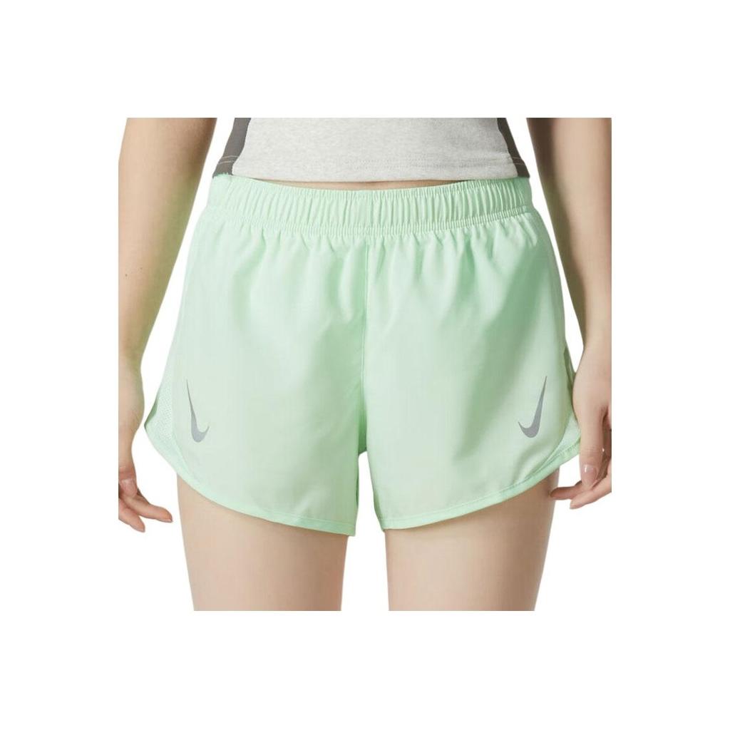 Nike Solid Color Logo Training Woven Comfortable Breathable Casual Shorts Women Shorts Light-Green DD5936-376