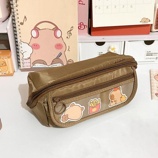 Yousheng Large Pencil Case, Wide Opening Pencil Pouch with Zipper, Multi-layer Aesthetic Pen Bag for Teens Girls Women, Portable Pen Holder for Office