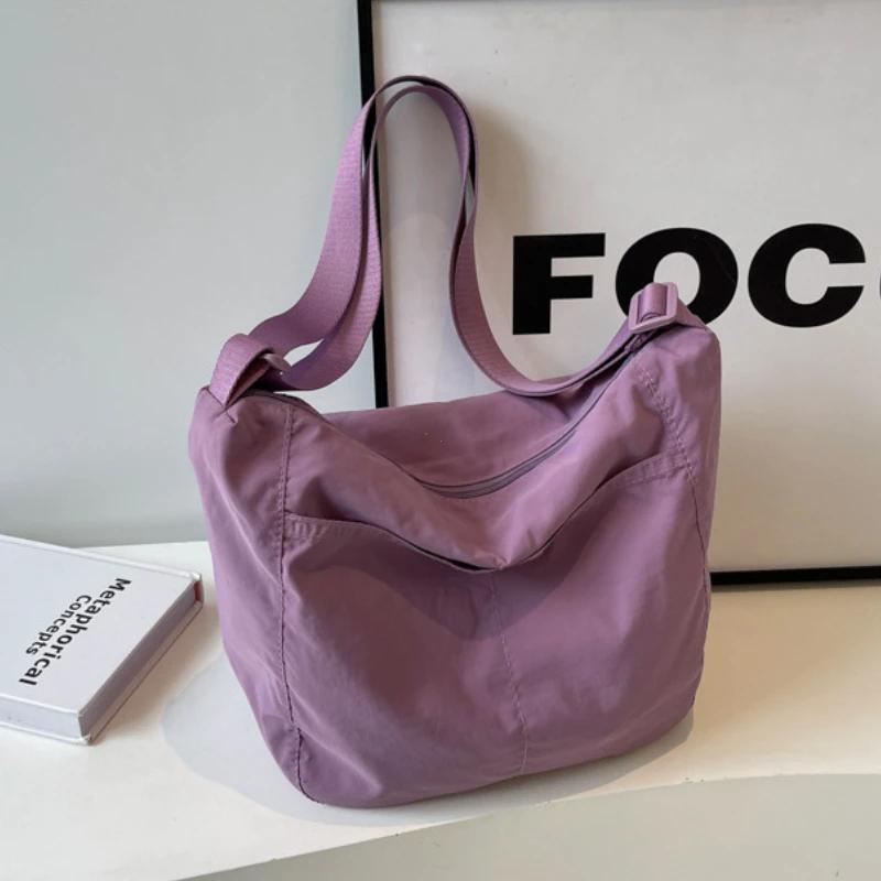 High End Casual Nylon Shoulder Bags Trend Women s Commuting Bags Fashion Solid Color Lady Handbags Designer Bags Luxury