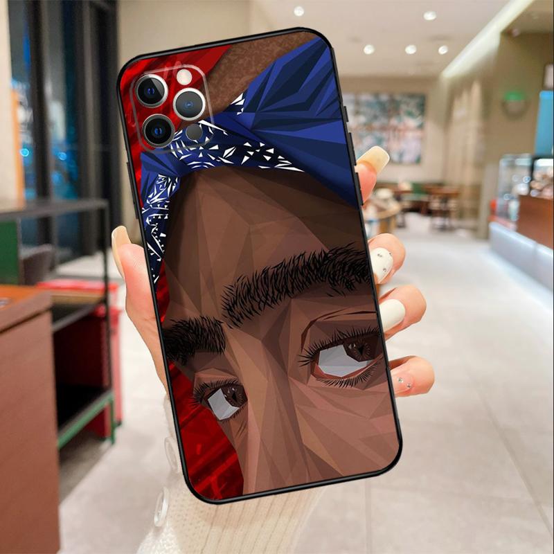 Rapper T-Tupac Shakur Phone Case For iPhone 17 16 15 14 13 12 11 Pro Max mini 16 Plus 16e 17 Air Protective Cover