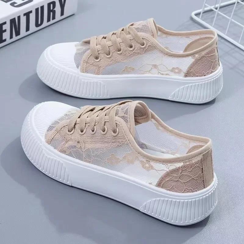 

Women Sneakers 2024 New Summer Mesh Designer Shoes Platform Casual Women Sneakers Ladies Comfortable Women Vulcanize Shoes 40 хаки