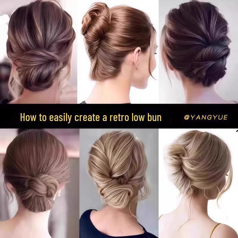 Lazy Bun U-Shaped Hair Comb for Women's Updo Styling
