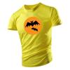 Letní móda Sportovní styl O Límec Muži Krátký rukáv Halloween Bat Potisk Tričko Harajuku Muži Volné Pohodlné Prodyšné Top