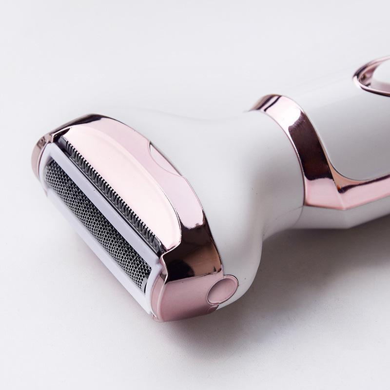 4-in-1 Women's Electric Shaver with USB Charging - Eyebrow Trimmer, Hair Removal for Sideburns, Underarms, Legs, and Bikini Area