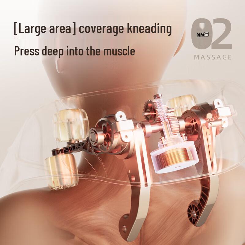 Aux Cervical Shoulder Neck Massager Shawl CN Plug (adapter Included)