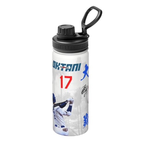 

Shohei Ohtani Baseball Thermos Vacuum Insulated Sports Water Bottle with Carry Loop for Easy Transport, Direct Drinking, and a Detachable, Washable Sp