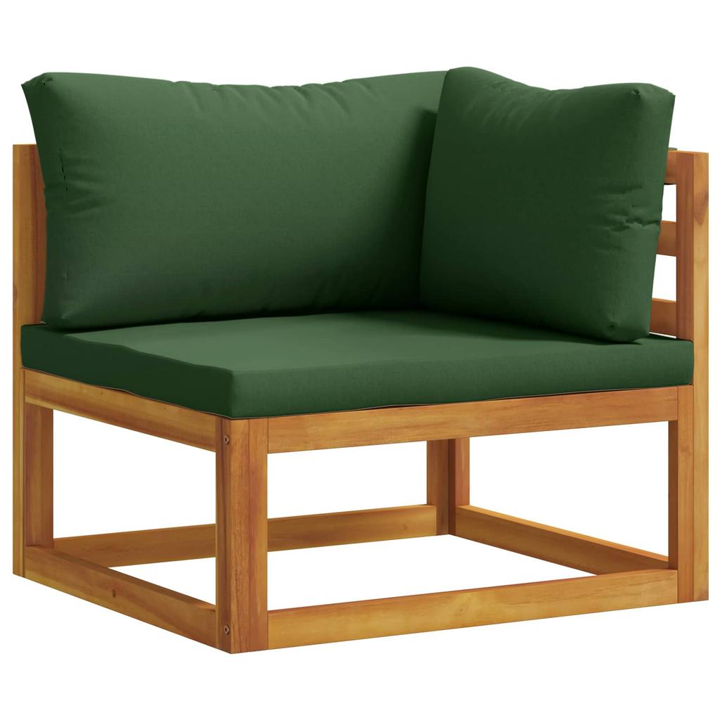 Sofa Set 4 Pieces Natural Solid Acacia Wood