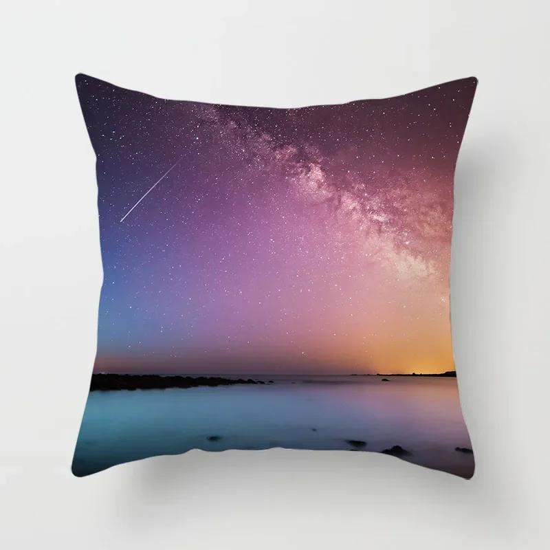 Himmel Landschaft Gedruckter Kissenbezug Wohnzimmer Sofa Dekoration Bett Zuhause Kissenbezug
