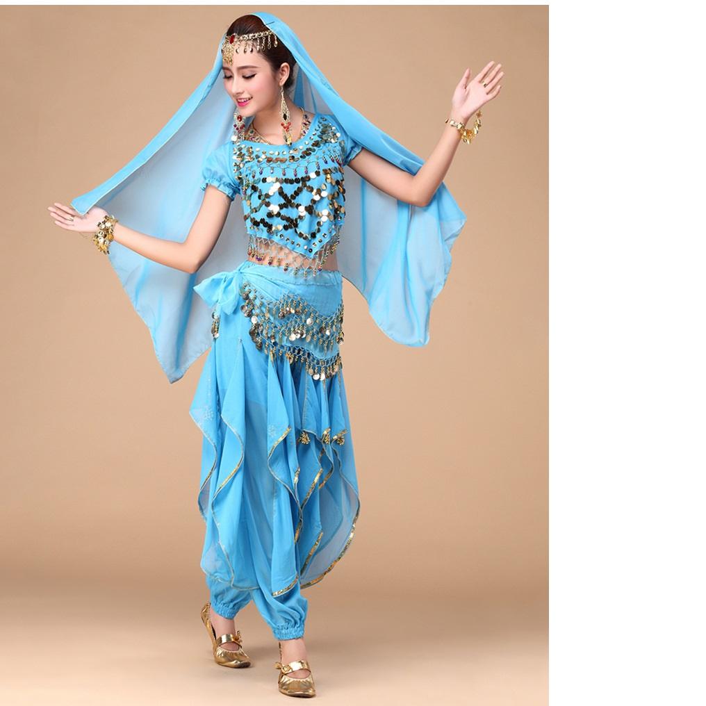 Costume da Danza del Ventre Femminile Primavera ed Estate Costume da Danza Indiana Costume da Esibizione Costume da Esibizione sul Palco Costume da Allenamento per Adulti Femminile Rotante