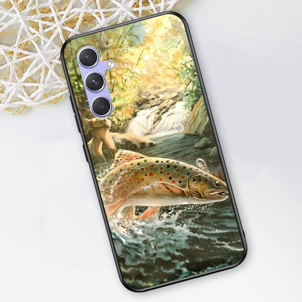 Trout Fish Fishing Case for Samsung Galaxy A51 A53 A54 A31 A52 A12 A13 A21s A22 A32 A11 A22 A33 A41 A52s A73 A14 TPU Phone Cover