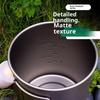 Multipurpose Portable Metal Coffee Cup Outdoor Camping Mug with Foldable Handle and Lid Water Cup Mug Easy To Use