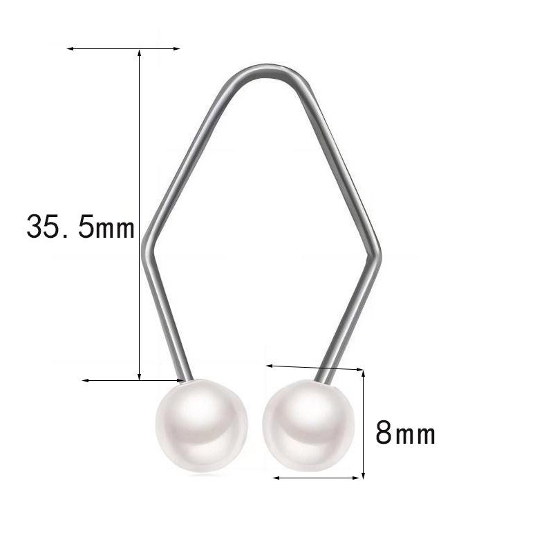 Stainless Steel Pearl Dimple Maker: European & American Facial Trainer, 14G Jewelry