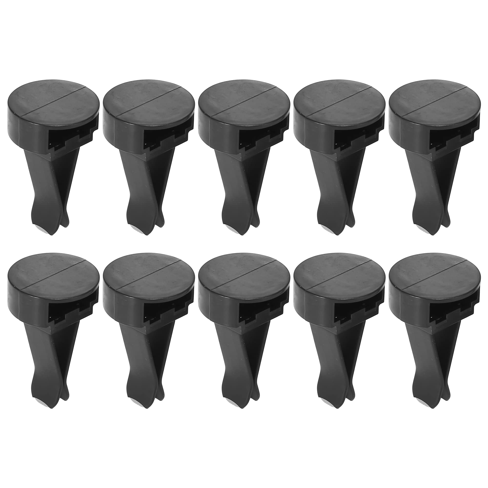 X AUTOHAUX Air Vent Clip Car Square Head Plastic Slot чёрный