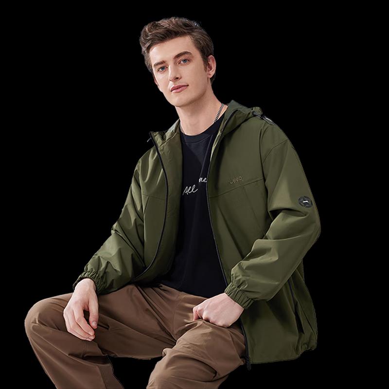Jeep Men's Hooded Outdoor Casual Jacket