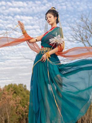 Fashion Exotic Dunhuang Waist Chain Metal Tassel Belly Dance Bohemia Flat-Fitting Collar Han Dynasty Retro Style Accessories