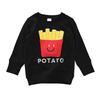 CHEEK ROOM Kids Potato Sweatshirt 450364_BK_100 (Boys & Girls)