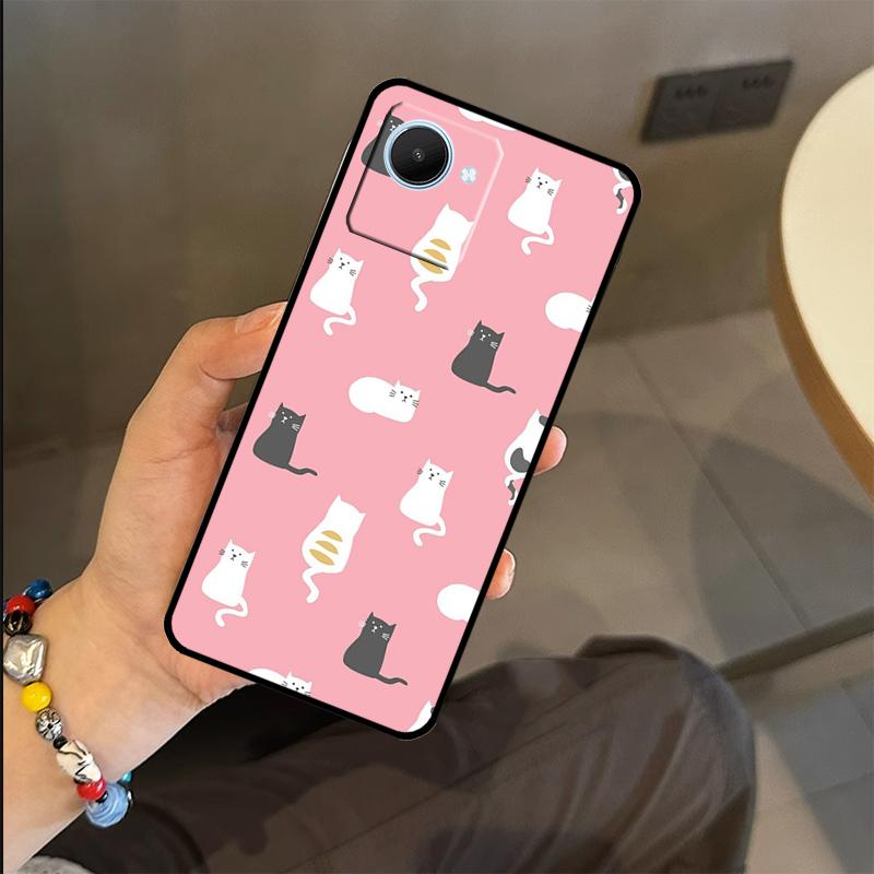 Funny Cat Collage Case For Realme C63 C61 C55 C51 C53 C25 C65 C67 C71 C75 GT6 GT7 Pro 11 12 13 14 15 Pro Plus