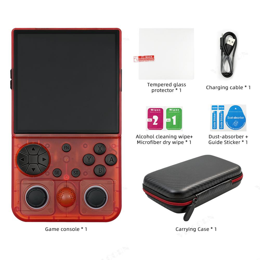 

R36B Max 4 Inch IPS Handheld Game Console Basketball Design Retro Game Console 16000+Games RGB Light WiFi/4G Video Gaming Player