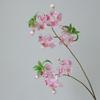 Plastic Silk Peach Blossoms Realistic Fake Flower  Wedding Birthday Party