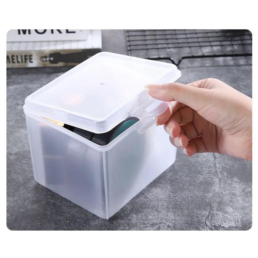 Square Mini Plastic Transparent Storage Box Beads Organizer Case Jewelry Earrings Rings Small Items Tools Sundries Container Box