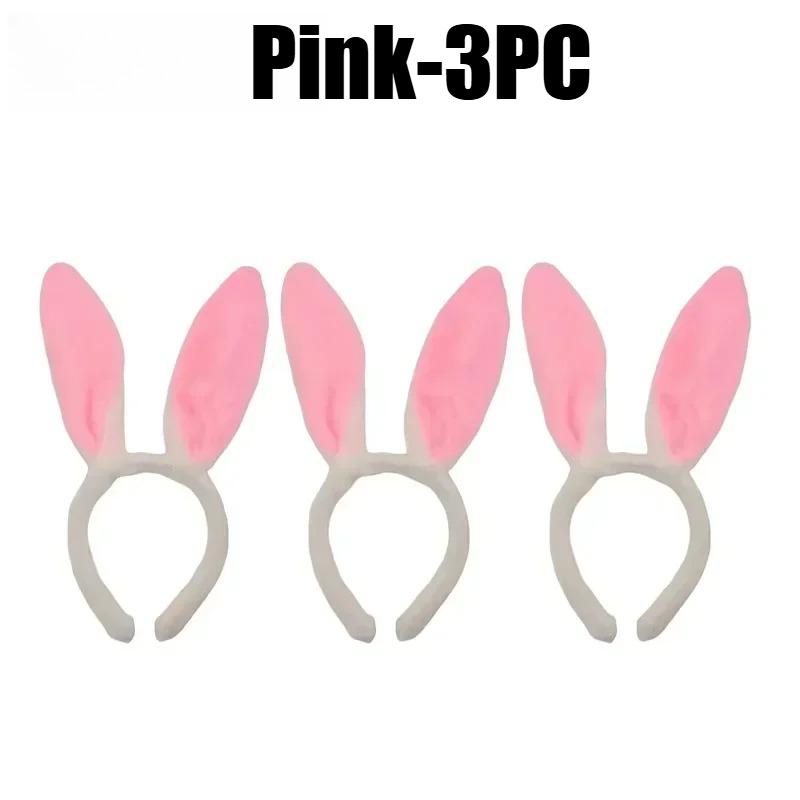 Cute Easter Bunny Ears Headband Women Fluffy Plush Hair Band Girl Rabbit Ear Headpiece Cosplay Costume Accessory For Party Gifts