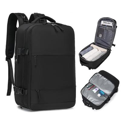 VENDAGO Business Backpack, Large Capacity, for Men and Women, Waterproof, 3-Way, with Insulated Pocket, 180° Opening Design, Shoe Pocket, and WetDry