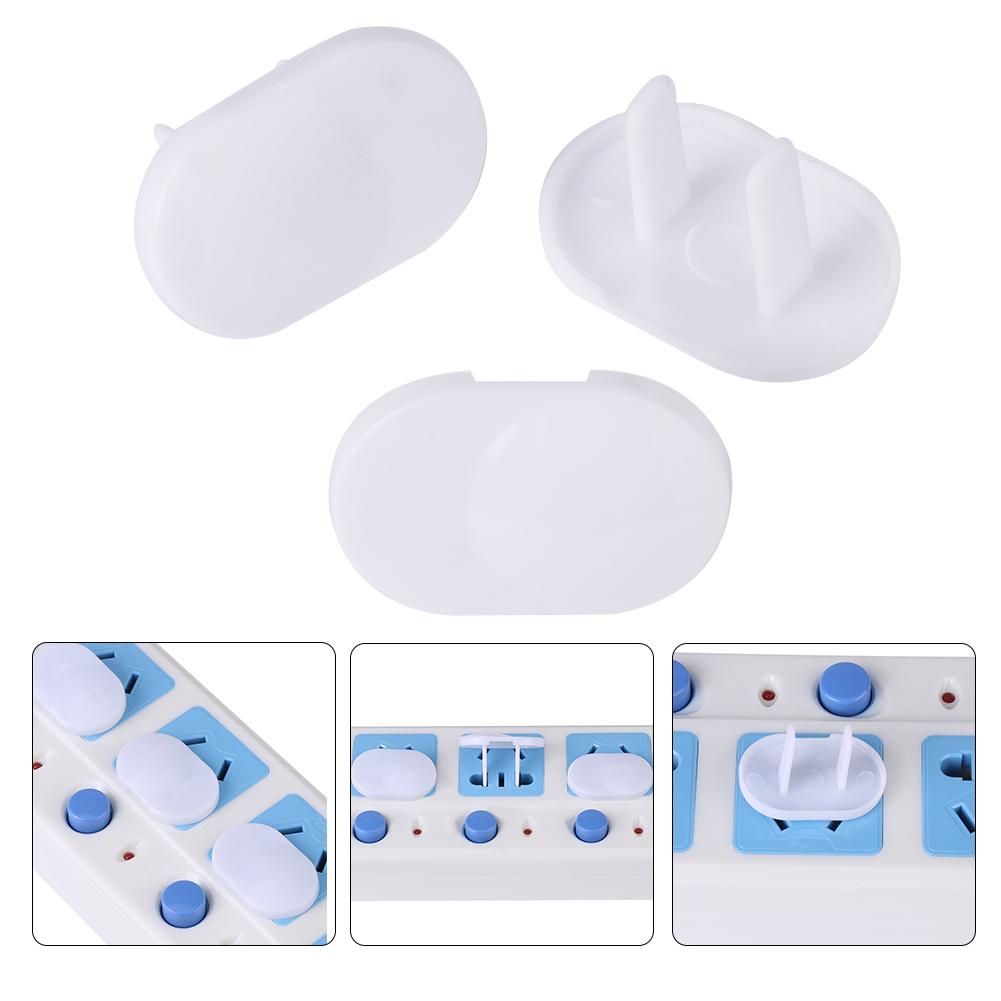 100Pcs Outlet Plugs Baby Safety Protector Child Proof Electrical Socket Covers Caps Two Pin