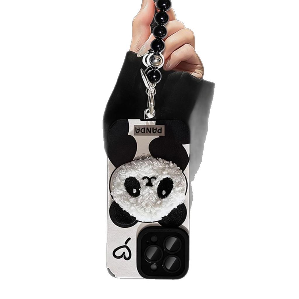 Hanhan Panda for IPhone17 Simple 16PRO/15 Mobile Phone Case for Apple 14promax New Model 13