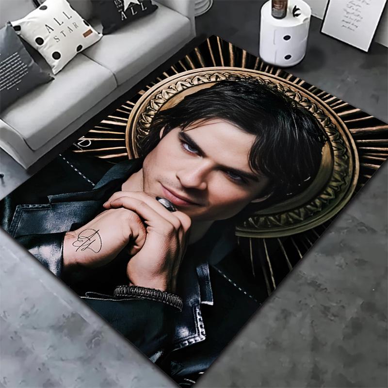 Damon Salvatore Carpet Rug For Living Room Bedroom Home Sofa Decoration Kids Play Nonslip Floor Mat