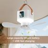 2 In 1 Silent Ceiling Fan Light 4 Gears Lightweight Hanging Fan Brushless Motor Fan Light for Dining Room Bedroom Living Room