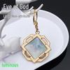 YS Dual-Sided Luminous God's Eye Glass Pendant Keychain