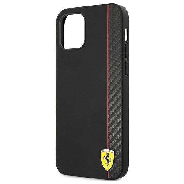 Ferrari Fesaxhcp12Sbk Iphone 12 Mini5,4 Czarny/Black Hardcase On Track Carbon Stripe