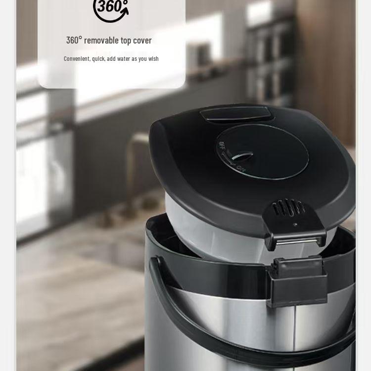 Inteligentní nerezová elektrická konvice s regulací teploty | Velká kapacita, plně automatická láhev na horkou vodu