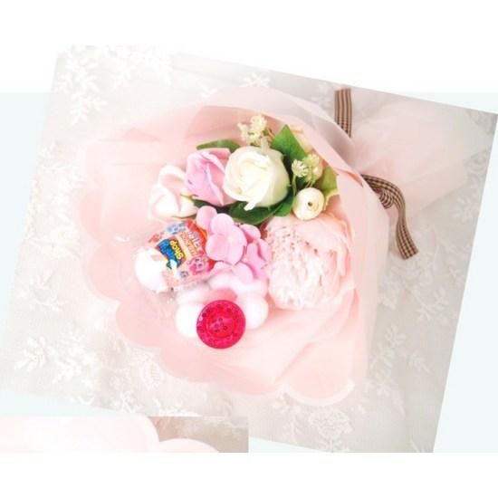 Bluen artificial flower random tiny pinky ring bouquet, pink, 1 piece, a popular character in Korea