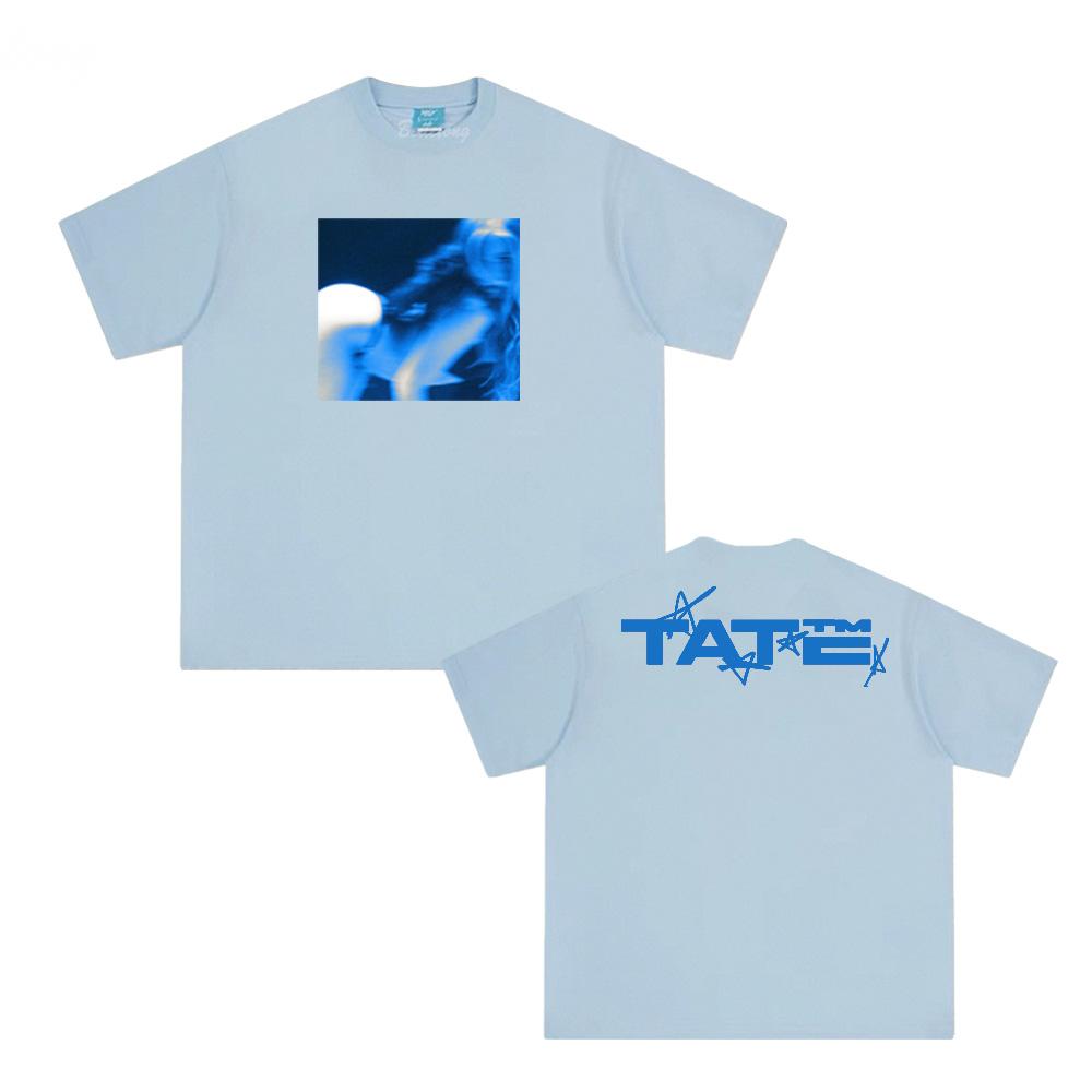 Tate McRae New Album TITFORTAT Tee-shirt Summer Hip Hop Singer's Same Style Tee-shirt 100%Cotton Clothing Tops
