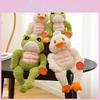 Fitness Muscular Frog Duck Plush Toys Cute Animal Stuffed Dolls Kids Soft Gifts