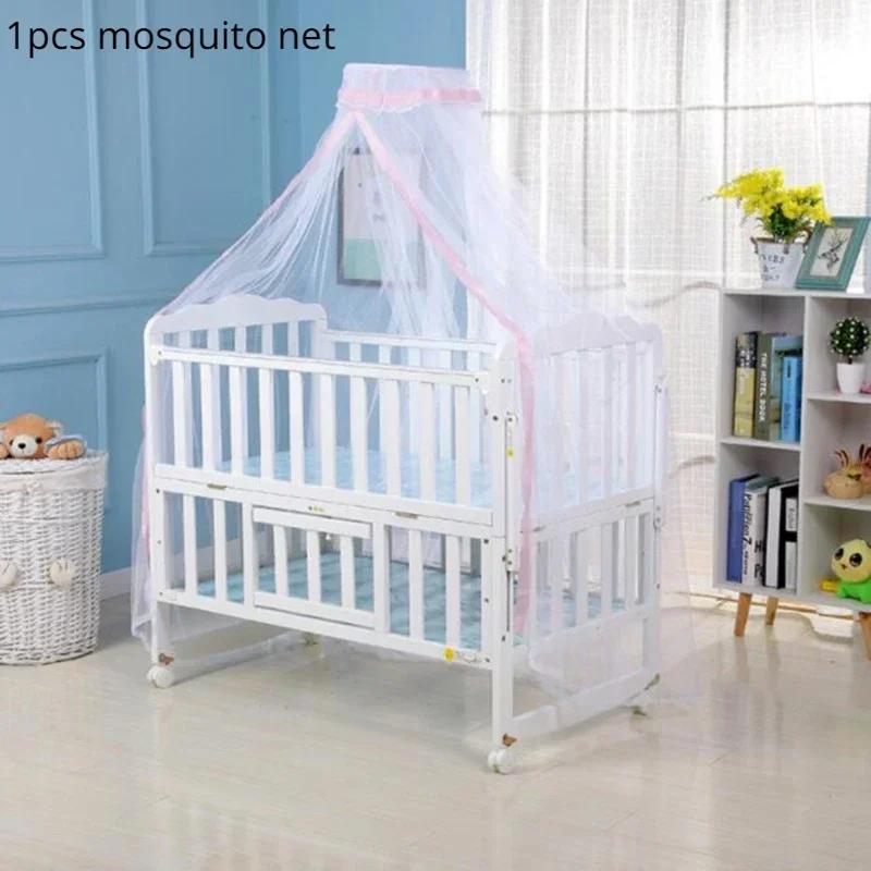 

Summer Crib Mosquito Net Baby Mesh Hung Dome Mosquito Net Anti-mosquito Universal Newborn Infants Bed Net Decoration 160*450cm розовый