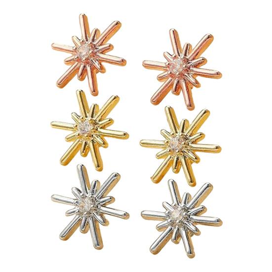 Boucles d'oreilles Puces Étoile Femmes Puces d' Oreille Étoile Strass Puces Scintillantes Minimalistes Port Quotidien Bijoux de Fête Cadeau pour Elle