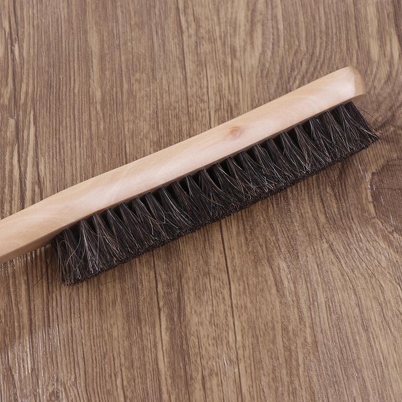 Arklio šerių šepetys Medinė rankena Valymo šepetys Minkšti arklio šeriai Skalbimo valymo šepetys Baldams Drabužiams Paltui Kostiumui Pūkams Drabužiams