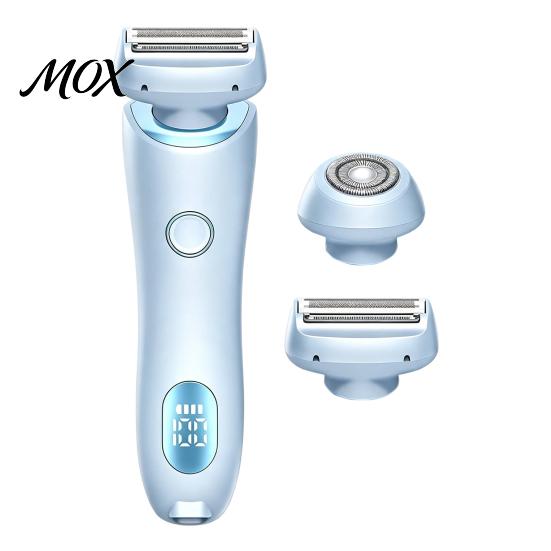 Bikini Trimmer with LED Display Women Electric Shaver 2 Heads, Razor Hair Removal Epilator Display, for Face Eyebrow Body Underarms Legs