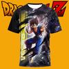 2026 Fashion New Dragon Ball Multi Character 3D Printed T-shirt Fitness Sports Anime Exhibition Short