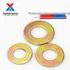 Yellow Color-Plated Zinc Flat Washer, Oversized 4.8 Grade Metallic Gold, Thickened & Thin Shim Options