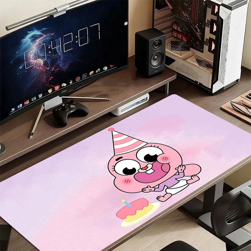 Anais Gumball Mouse Pad, Large Gaming Desk Mat, Non-slip XXL Mousepad for Laptop & Tablet, Mini PC Playmat with Stitched Edges